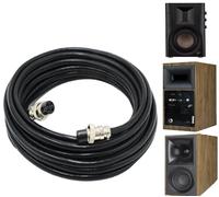 ZHHSUNY 4 Fils de Connexion de Haut Parleur de Noyau,Rallonge Audio Maître Esclave, Câble Blindé Sans Perte,Compatible avec klipsch Les Fives Sevens, Compatible avec HIVI Swan D200 D300 (10FT)