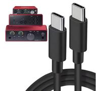 ZHHSUNY 6FT Câble Audio USB-C Compatible avec Focusrite Scarlett 2i2 4i4 4e Génération