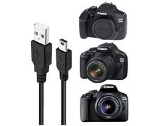 ZHHSUNY 6FT Câble USB pour Appareil Photo Numérique, Compatible Avec Appareil Photo EOS 1300D,2000D,1100D, Accédez à Votre Appareil Photos, Téléchargez des Photos, des Vidéos et D'autres Fichiers