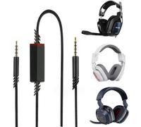 ZHHSUNY A40 Câble Audio de Jeu, Compatible Logitech G Astro A50 A40TR A40 A30 A10 Gen 2 A10 Casque, Câble Nylon Stéréo de Rechange Auxiliaire de 3.5mm avec Commande Mute