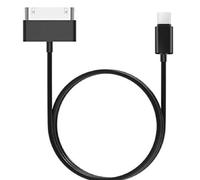 ZHHSUNY Câble adaptateur 30 broches vers USB C de 1,9 m pour i-Phone4 4S, i-Pad1 2 3 i-Pod, Type-C vers 30 broches Câble de synchronisation secteur vieux Pad Phone Pod (Noir)