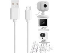 ZHHSUNY Rallonge de charge USB pour caméra de sécurité intérieure et extérieure et cordon de moniteur bébé, compatible avec B-link Mini, Wyze-Cam v3 v2, YI-Camera, câble d'alimentation à brancher (10