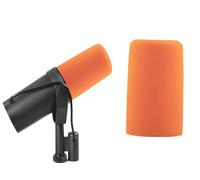 ZHHSUNY SM7B Bonnette Micro en Mousse Microphone Pare Brise Mousse pour Réduire Bruit, Compatible Shure SM7B RK345,Lavable à L'eau Microphone Housses de Protection Filtre Anti-Bruit (Orange)