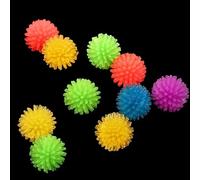 Zhhuoc Lot de 10 balles en forme d'arbousier pour chat - Jouet créatif interactif et doux à picots à mâcher - 2,5 cm
