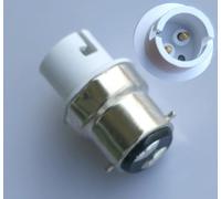 Zhhuoc Lot de 2 adaptateurs d'ampoules halogènes ou LED B22 vers B15/BA15D/B15D