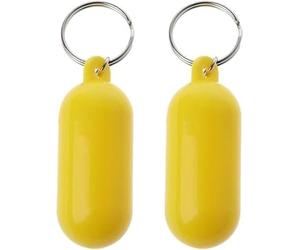 Zhhuoc Lot de 2 porte-clés flottants pour sports nautiques - Haute visibilité - Jaune - Flottant - Design durable pour bateau, kayak et surf