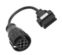 ZHHYGMD Accessoires Automobiles Adaptateur OBD2 12 Broches Man à 16 Broches for Camion, câble d'extension de Diagnostic de Remplacement for Delphi Haute Performance