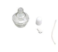 Zhi Ying Brûleur d'alcool en verre avec 2 mèches 150 ml