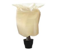 Zhiaek Housse d'hivernage pour Plantes Exterieur avec Cordon de Serrage et Zipper Housse de Protection Voile Hivernage Citronnier Plantes Beige 2x2.4M 1PCS