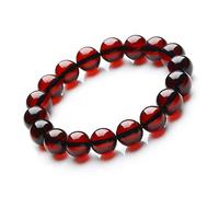ZHIBO Bracelet de banque de sang en ambre naturel en cire d'abeille pour homme et femme Bracelet en jade, Pierre