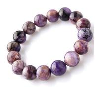 ZHIBO Bracelet en cristal violet avec pierre brute améthyste, Pierre, Agate, améthyste, grenat, jade, jaspe, perle