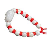 ZHIBO Bracelet en jade pour homme avec émeraude naturelle birmane PiXiu, Pierre