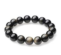 ZHIBO Bracelet en perles de Bouddha avec diamants naturels pour homme, Pierre