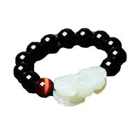 ZHIBO Bracelet jonc PiXiu en jade hétien naturel du Xinjiang pour homme et femme, pierre, pierre, Pierre