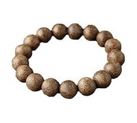 ZHIBO Bracelets en bois d'agar avec perles en bois de santal pour homme et femme, Bois