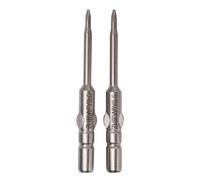 ZHIDA Tri-Wing Y0.6 Lot de 2 embouts de tournevis de précision D4 x 40 mm x D 1,7 x Y0,6 - Outils de réparation à pointe triangulaire pour appareils mobiles et montres intelligentes