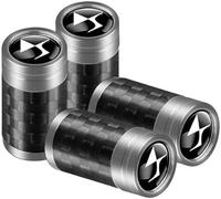 ZHIDZ 4Pcs Voiture Capuchon de Valve pour DS3/DS4/DS5/DS 7 Crossback/DS7/DS 3 Crossback, Capuchon Antipoussière de Roue Résistant à la Corrosion étanche Bouchon Valve Pneu,D