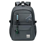 ZHIERNA Sac à dos pour garçons adolescents filles sacs d’étudiants adolescents pour enfants de 8 10 14 ans grand sacs à livres pour l’école cadeaux primaire ou lycée, gris foncé, 12.6" x 7.48" x 18.5