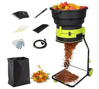 ZHIGUANYUN Broyeur de Feuilles électrique, broyeur à Compost, broyeur de Feuilles de Jardin, diamètre de trémie de 54 cm pour Le Nettoyage du Jardin 60M