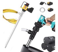 ZHIGUANYUN Nouvelle Pompe électrique sans Fil pour fûts, débit de 60 à 80 L/Min, 3 Vitesses réglables, Pompe à Main Portable pour fûts d'huile en extérieur PTFE