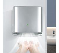 ZHIGUANYUN Sèche-Mains Domestique, sèche-Mains Mural sans Contact - température de l'air Chaud et Froid réglable, Temps de séchage de 10 Secondes, pour Salle de Bain et Cuisine Silver