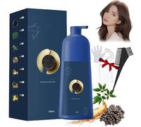 Zhihuashi Plant-Based Hair Coloring Cream,Qiweitang Bubble Plant Hair Dye Shampoo,Zhihuashi Protein Hair Dye Shampoo,Hair Color for Women Men (Chestnut Brown, E-55)