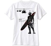 ZHINAN Charlie Don't Surf Apocalypse Vietnam Now War Army Soldier Retro Men T Shirt White 3XL