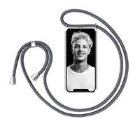 ZhinkArts Collier pour Apple iPhone 11-6,1" Display - Étui de Téléphone avec Cordon - Coque pour Smartphone, Ètuis à Bandoulière - Gris Foncé