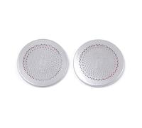 ZHINUAN 1 paire d'autocollants for garniture de haut-parleur de pilier A de voiture, Convient for modèles GWM et ORA Good Cat 2021-2022, cadre d'accessoires intérieurs en acier inoxydable Grille de pr