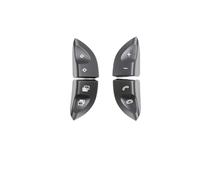 ZHINUAN 1 paire de boutons de commande au volant de voiture, Convient for Mercedes-Benz W220 S430 S500 S600 CL500 CL600 2208210679 Banque de boutons de volant de véhicule(Black 1 pair)