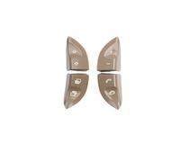 ZHINUAN 1 paire de boutons de commande au volant de voiture, Convient for Mercedes-Benz W220 S430 S500 S600 CL500 CL600 2208210679 Banque de boutons de volant de véhicule(Beige 1 pair)