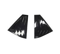 ZHINUAN Autocollant de garniture de couverture de fenêtre de persienne arrière de voiture, adapté for Skoda, Fabia 2015-2020 pelle d'aération de volet latéral ABS accessoires noirs en fibre de carbone