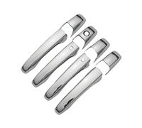 ZHINUAN Autocollant de garniture de poignée de porte latérale de voiture, adapté for Jeep, Compass, 2007-2013 Chrome couvercle de poignée de porte extérieure