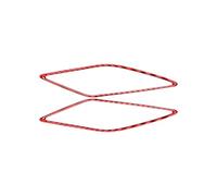 ZHINUAN Autocollant for cadre de haut-parleur de portière automatique, Convient for Volkswagen, VW, Golf 8 MK8 2020-2021 couvercle de protection audio de porte de véhicule(RED)