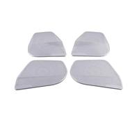 ZHINUAN Couvercle de haut-parleur de porte stéréo, garniture décorative en acier inoxydable for cadre sonore intérieur Civic Hatchback 2020-2021 Grille de protection pour haut-parleur de voiture(Slive