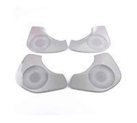 ZHINUAN Garniture de couvercle de haut-parleur de voiture, Convient for GWM et ORA Good Cat 2021 2022, garniture de couvercle de haut-parleur audio en acier inoxydable, accessoires intérieurs de porte