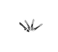 ZHINUAN Garniture de poignée de porte de voiture adaptée à KIA, Sportage LHD 2023-2025, autocollant chromé en fibre de carbone, accessoires de style couvercle de poignée de porte extérieure(Silver han