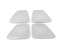 ZHINUAN Garniture de protection de haut-parleur de portière de voiture, Convient for Mitsubishi, Outlander 2012-2019, cadre de haut-parleur chromé, autocollant, accessoires intérieurs Grille de protec
