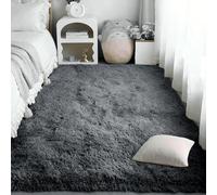 ZHIQXUE Tapis Moderne 180 x 270 cm Doux Moelleux Tapis Moelleux Carpette et Lavable pour Salon, Chambre, Cuisine et Chambre d'enfant, Gris Foncé