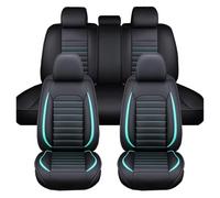 ZHISHIGUO Housse Siege Voiture pour Jaguar E-Pace 2018-2026, Housse De Protection Respirante en Cuir PU Premium, Ensembles De Housses De Siège Imperméable(Blue-Green)