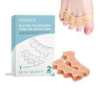 ZHITENG 2 Pièces Séparateur orteils, Silicone Séparateurs D'orteils Ecarteur Orteil Protection D'orteils Unisexe Toe Spacer, pour Éviter les Frottements Soulager la Pression (Taille Unique)
