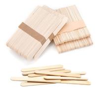 ZHITENG 200 Pièces Batonnet en Bois Glace, Abaisse Langue Bois Longueur 15 cm, Spatule Cire Epilation Jetable, Pour Projets Artistiques, Travaux Manuels des Enfants et Étiquettes de Plantes de Jardin