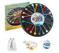 ZHITENG Brainy Knots Rope Untangling Game, Jeu de Puzzle à Corde Torsadée Rope Puzzle Game avec 10 Cordes Colorées Jeu de Stratégie Société Stratégie Table de Démêlage de Corde Jeux de Logique