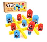 ZHITENG Tic Tac Toe pour Enfants, Jeu de Tic Tac Boum Big Eat Small 2 Joueurs Éducatif Jeux de Société de Stratégie Portable Morpion Classique Parents Enfants Interactifs Jouet D'Empilage Éducatif