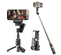Zhixifan 360° Rotation Stabilisateur Smartphone, Gimbal Téléphone Portable, Selfie Stabilisateur, Télécommande Bluetooth, pour Vlogging, Youtube, Vidéo, Compatible avec iPhone/Android
