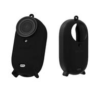 Zhixteu Etui de Caméra Silicone pour Insta 360 GO 3S/GO 3, Noir