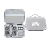 Zhixteu Étui de Transport pour DJI Neo 2, Sac de Rangement de Voyage Résistant à la Pression et Aux Chocs avec Bandoulière pour Batteries et Hub de Recharge (Gris avec Motif)