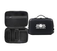 Zhixteu Étui de Transport pour DJI Neo 2, Sac de Rangement de Voyage Résistant à la Pression et Aux Chocs avec Bandoulière pour Batteries et Hub de Recharge (Noir avec Motif)