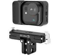Zhixteu Support Magnétique pour Insta360 GO Ultra, aAaptateur à Dégagement Rapide avec Connecteur 1/4”, Base de Support Fixe en Aluminium pour Caméra Sportive