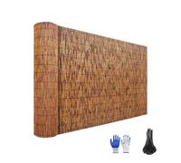 Zhixubah Brise Vue en Roseau pour Exterieur Jardin 1.2 1.5 1.6 1.7m Hauteur - Rouleau de Clôture en Bambou Décorative pour Balcon et Vie Privée - Occultant Imperméable